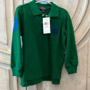 Ralph Lauren long-sleeve NWT Large Pony Polo 4T